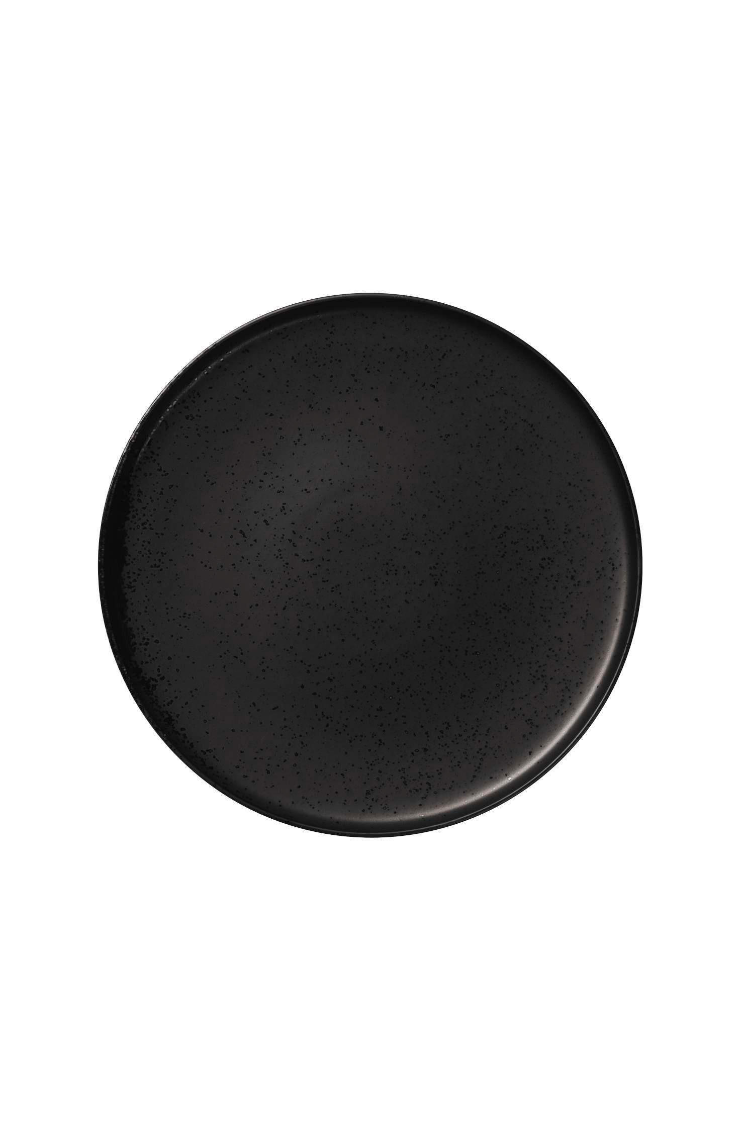 Porzellan  DESSERTTELLER  rund  - Schwarz, Design, Keramik (21/1,5cm) - ASA