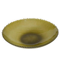 SCHALE   - Dunkelgrün, Basics, Glas (30/5,5cm) - Boltze Home