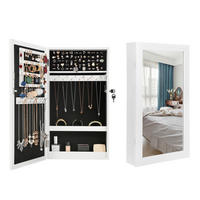 SCHMUCKSCHRANK - Weiß, Trend, Glas/Holzwerkstoff (54,5/67/10cm) - Boxxx