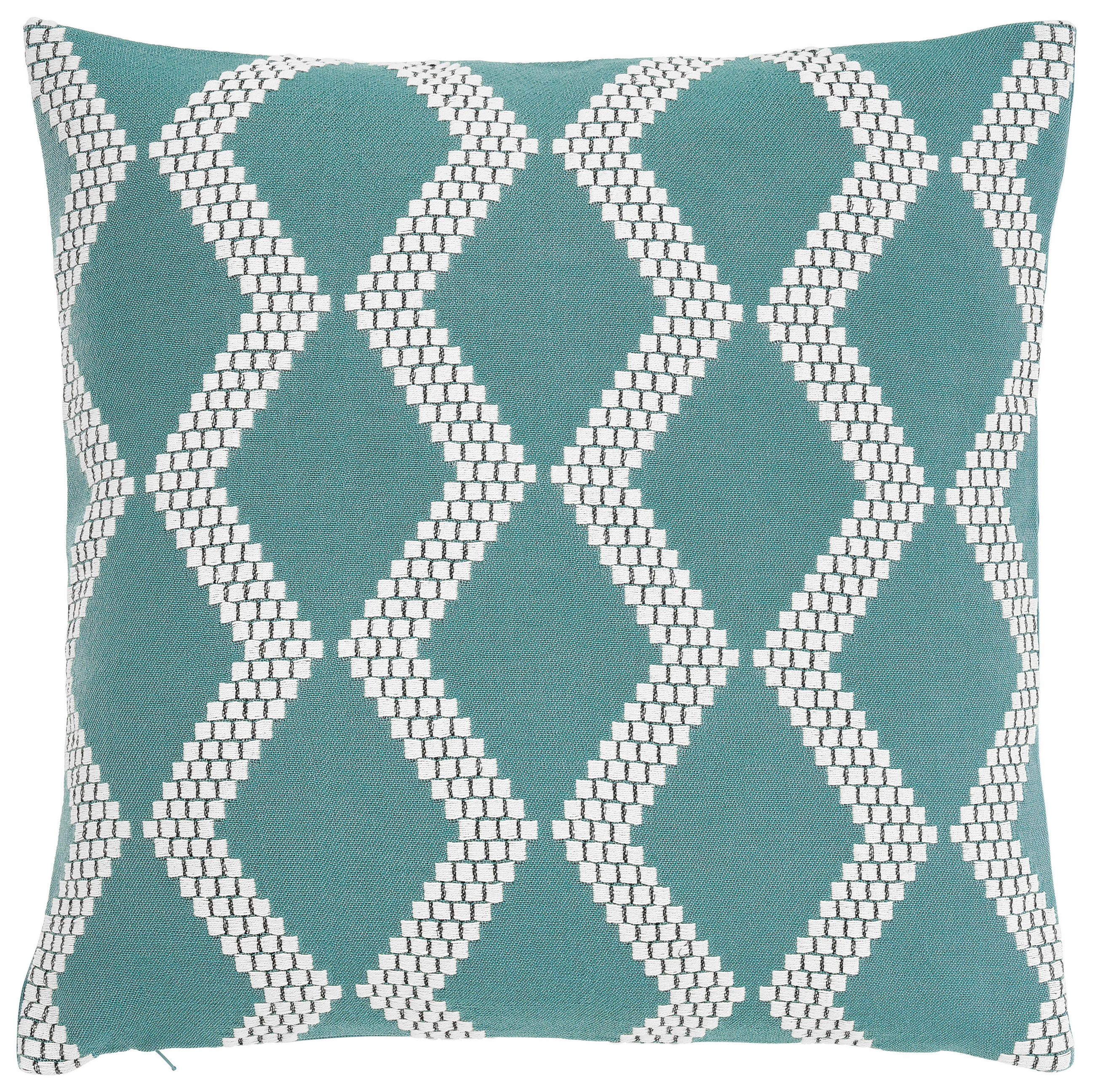 DEKORAČNÝ VANKÚŠ 45/45 cm - krémová/zelená, Konventionell, textil (45/45cm) - Esposa