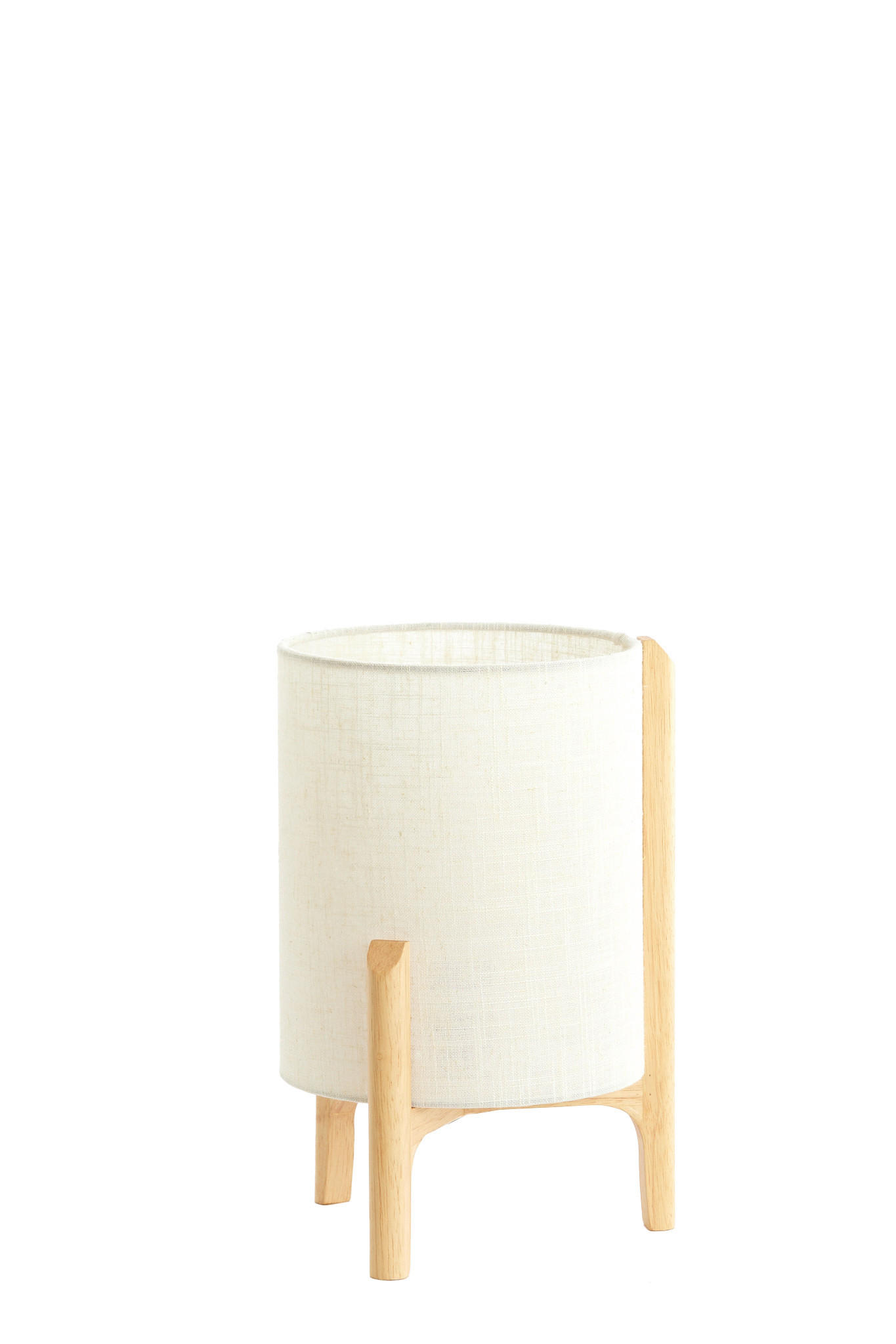 TISCHLEUCHTE Litto 22/33/22 cm  - Braun, MODERN, Holz/Kunststoff (22/33/22cm) - Light & Living