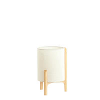 TISCHLEUCHTE Litto 22/33/22 cm  - Braun, MODERN, Holz/Kunststoff (22/33/22cm) - Light & Living