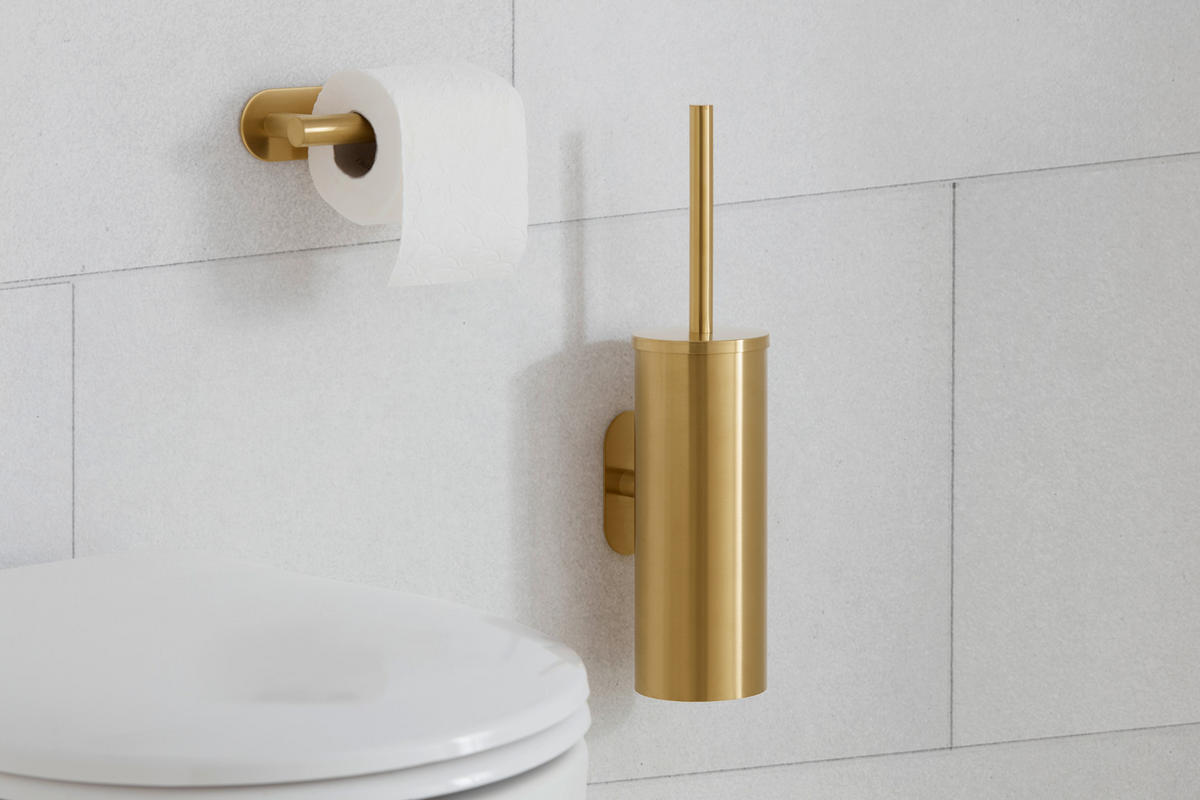 WC KEFE-SZETT fém  műanyag   - arany, Lifestyle, műanyag/fém (9/39,5/12,5cm) - Mömax