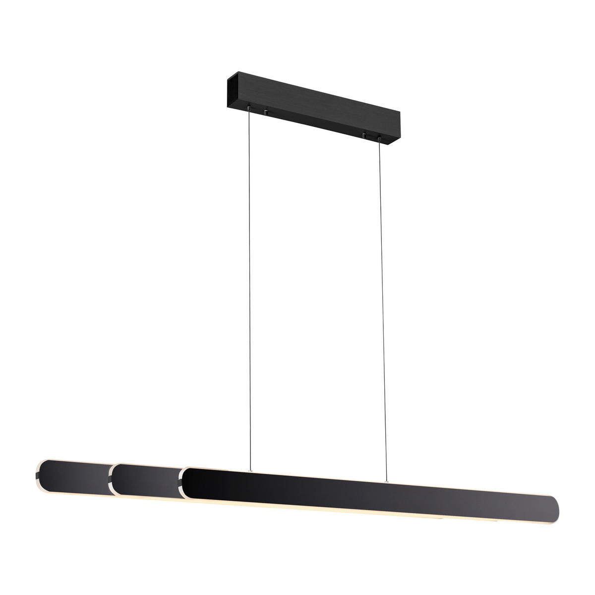 LED-PENDELLEUCHTE 160/5,5/180 cm  - Schwarz, Design, Kunststoff/Metall (160/5,5/180cm) - Schöner Wohnen