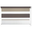 DOPPELROLLO 100/160 cm  - Dunkelbraun/Braun, Design, Textil (100/160cm) - Homeware