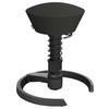 BÜROHOCKER Schwarz  - Schwarz, Basics, Leder/Metall (55/45,66/55cm) - Aeris