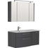 BADEZIMMER - Grau, Design, Glas/Holzwerkstoff (100cm) - Novel BADEZIMMER - Grau, Design, Glas/Holzwerkstoff (100cm) - Novel
