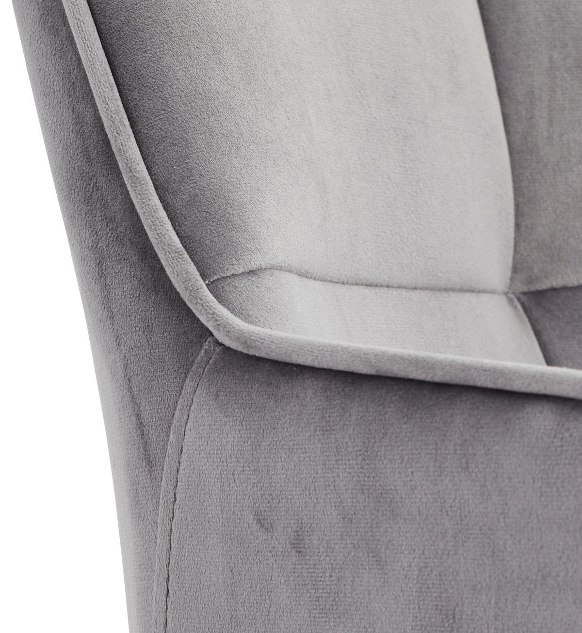 ARMLEHNSTUHL  in Eisen Samt  - Schwarz/Grau, MODERN, Holz/Textil (57/83,5/60cm) - Livetastic