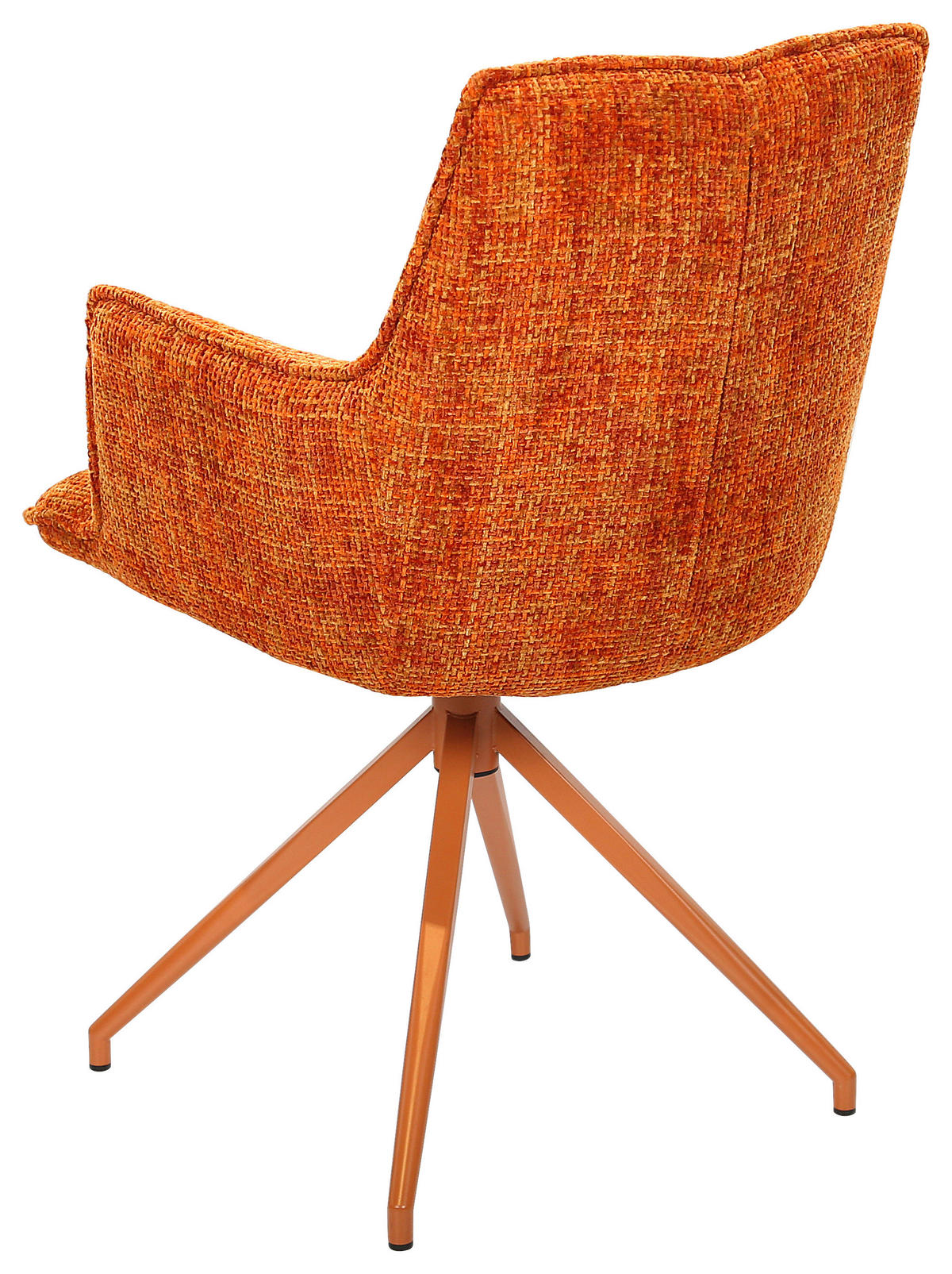 KAROSSZÉK narancs  - narancs, Lifestyle, textil/fém (59,5/90,5/62,5cm) - Novel