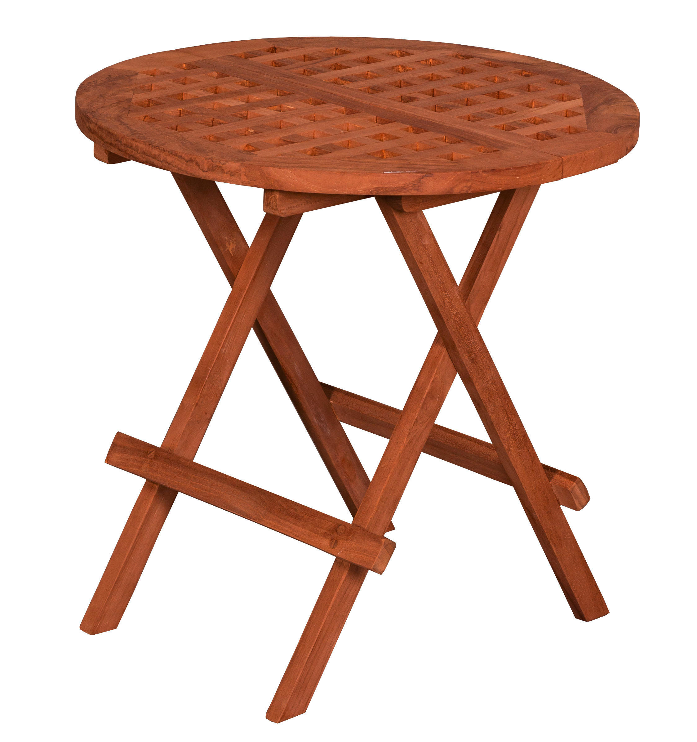 GARTENBEISTELLTISCH  - Teakfarben, Basics, Holz (50/50cm) - Gardenson