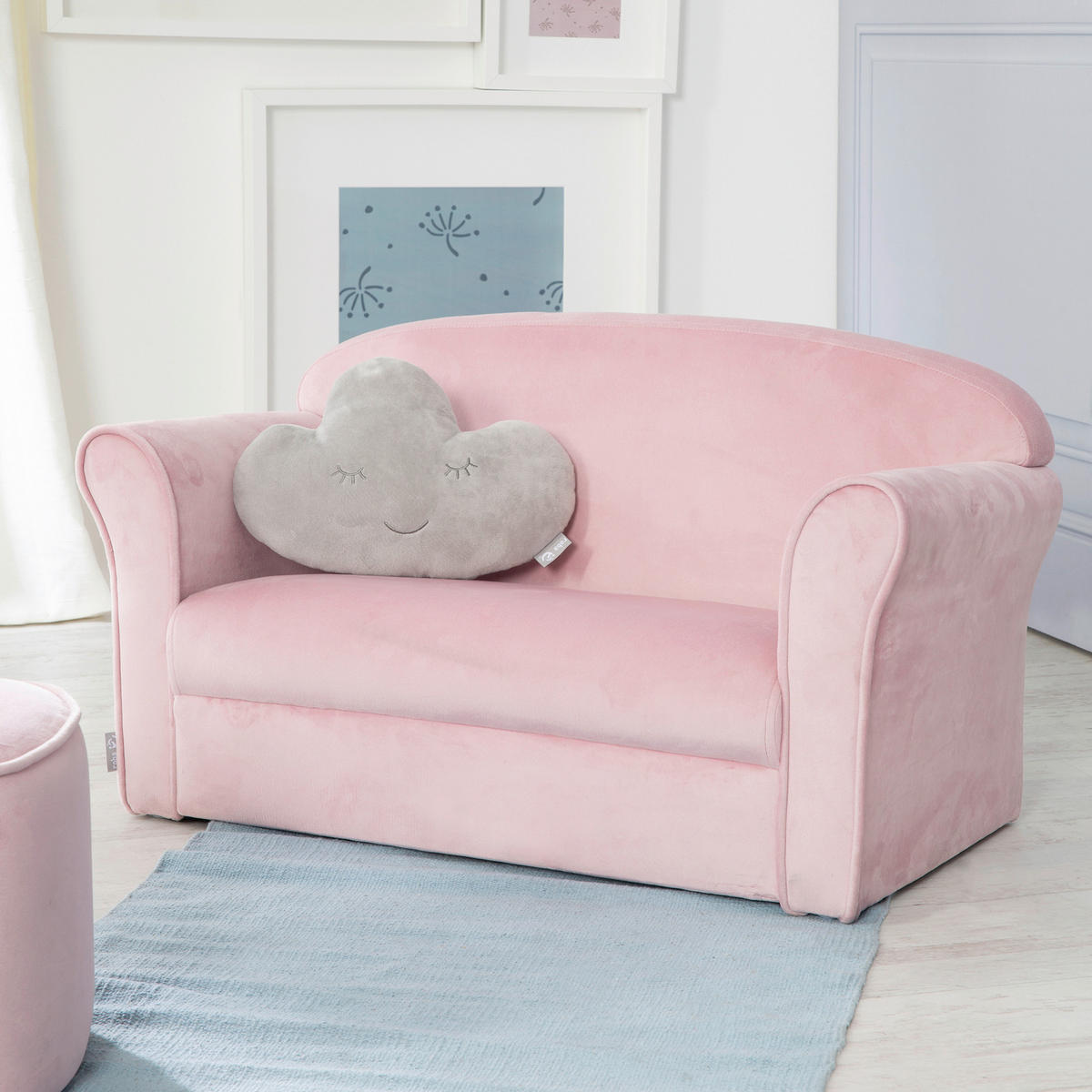 KINDERSOFA - Rosa, Basics, Textil (78/43/39cm) - Roba