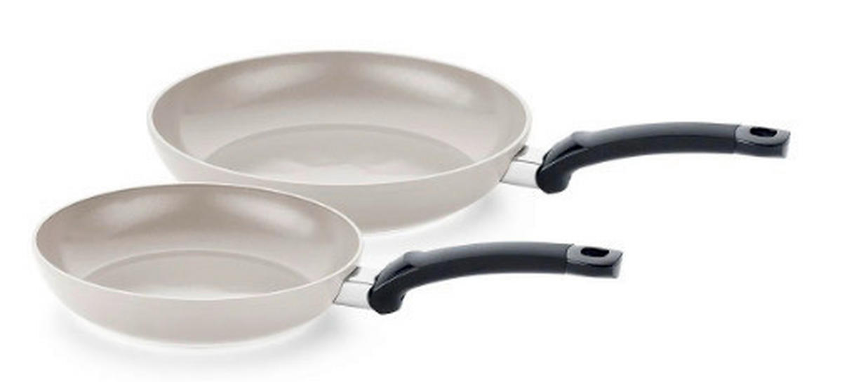 PFANNENSET CERATAL CLASSIC Aluminium 2-teilig  - Grau, Basics, Metall - Fissler