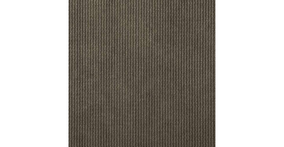 HOCKER in Textil Dunkelbraun  - Dunkelbraun/Schwarz, Design, Kunststoff/Textil (43/50/43cm) - Novel