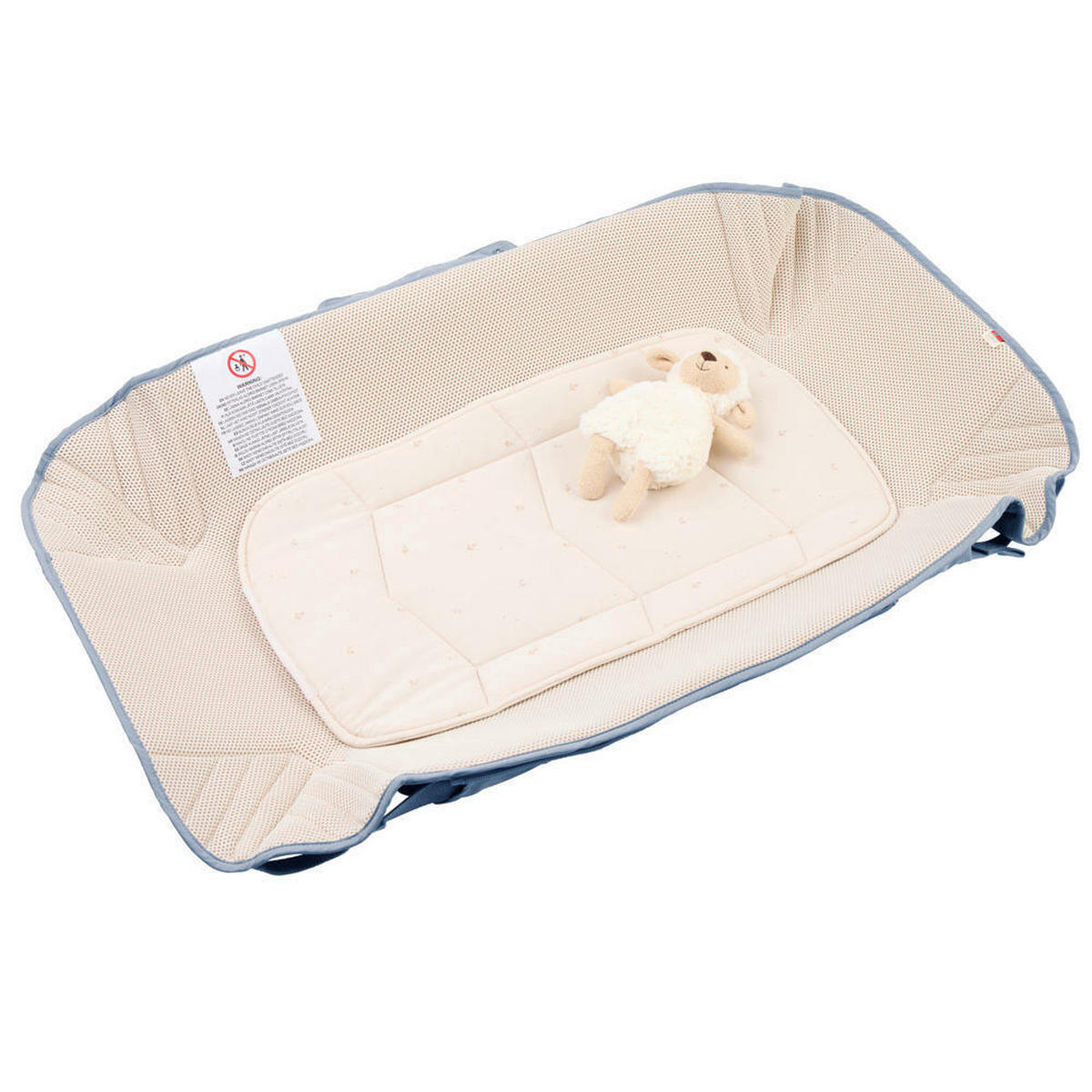 SKLOPIVA KOŠARA ZA SPAVANJE  Carry Me   - svijetlo plava, Basics, tekstil (27/65cm)