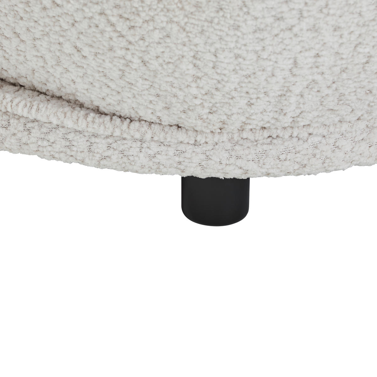 SESSEL in Bouclé Weiß  - Weiß, MODERN, Textil/Metall (76/83/74cm) - Livetastic