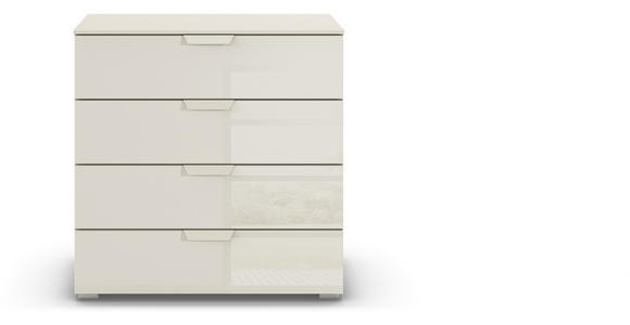 KOMMODE  in 80/81/42 cm  - Champagner, Design, Glas/Holzwerkstoff (80/81/42cm) - Carryhome