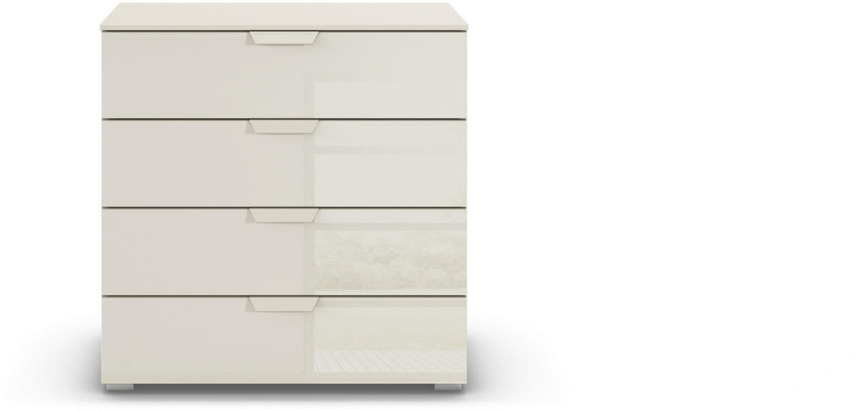 KOMMODE  in 80/81/42 cm  - Champagner, Design, Glas/Holzwerkstoff (80/81/42cm) - Carryhome