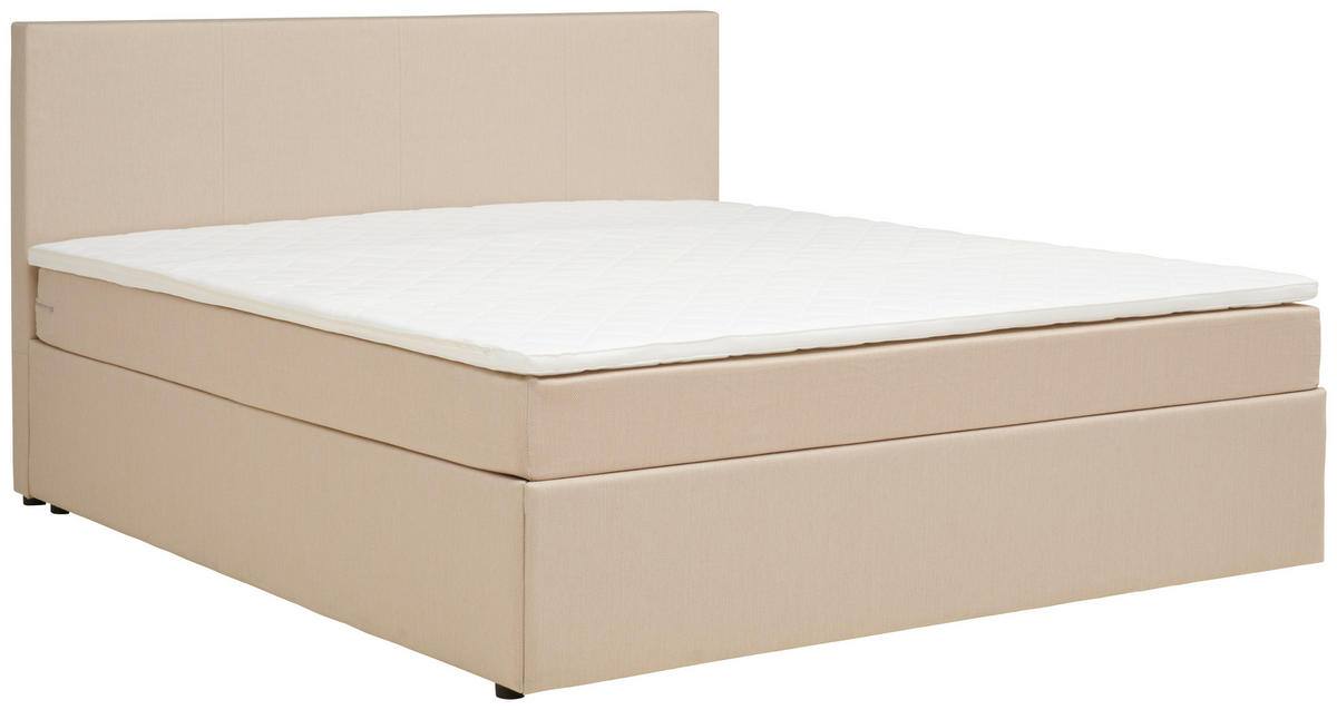 BOX KREVET    160/200 cm  - boje pijeska/crna, Basics, tekstil/drvo (160/200cm) - P & B