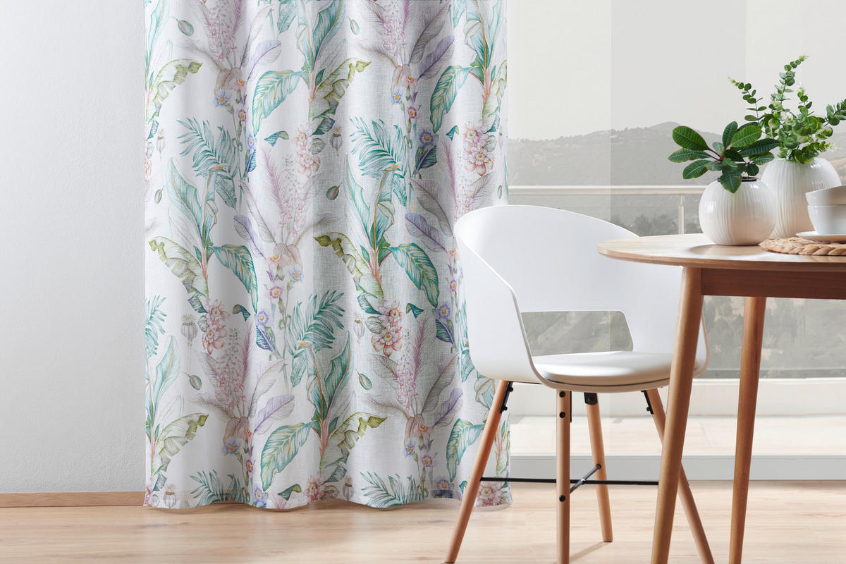 ZÁVĚS S OČKY, neprůsvitné, 140/245 cm - vícebarevná, Design, textil (140/245cm) - Esposa