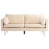 2-SITZER-SOFA in Goldfarben, Beige  - Beige/Goldfarben, Design, Textil/Metall (203/84/90cm) - Livetastic