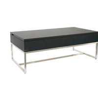 KONFERENČNÝ STOLÍK, antracitová, čierna, farba ušľachtilej ocele, kov, keramika, kompozitné drevo, 110/59/40 cm - čierna/farba ušľachtilej ocele, Design, kov/kompozitné drevo (110/59/40cm) - Dieter Knoll
