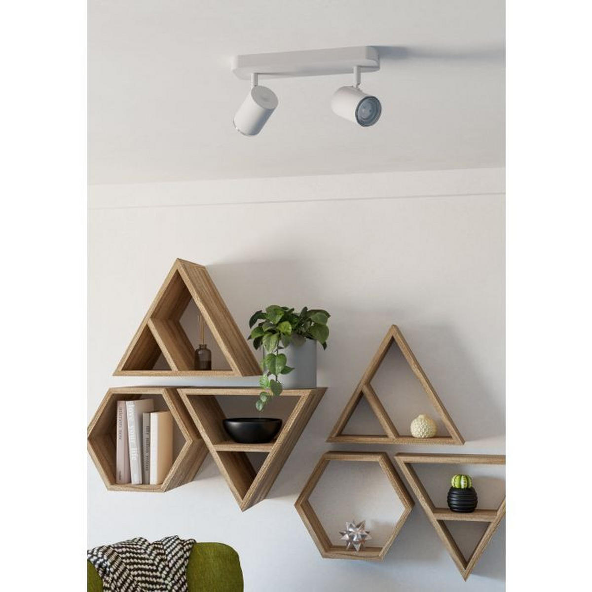 REFLEKTOR CONSUMA 1  - bela, Osnovno, metal (28/8/13cm)