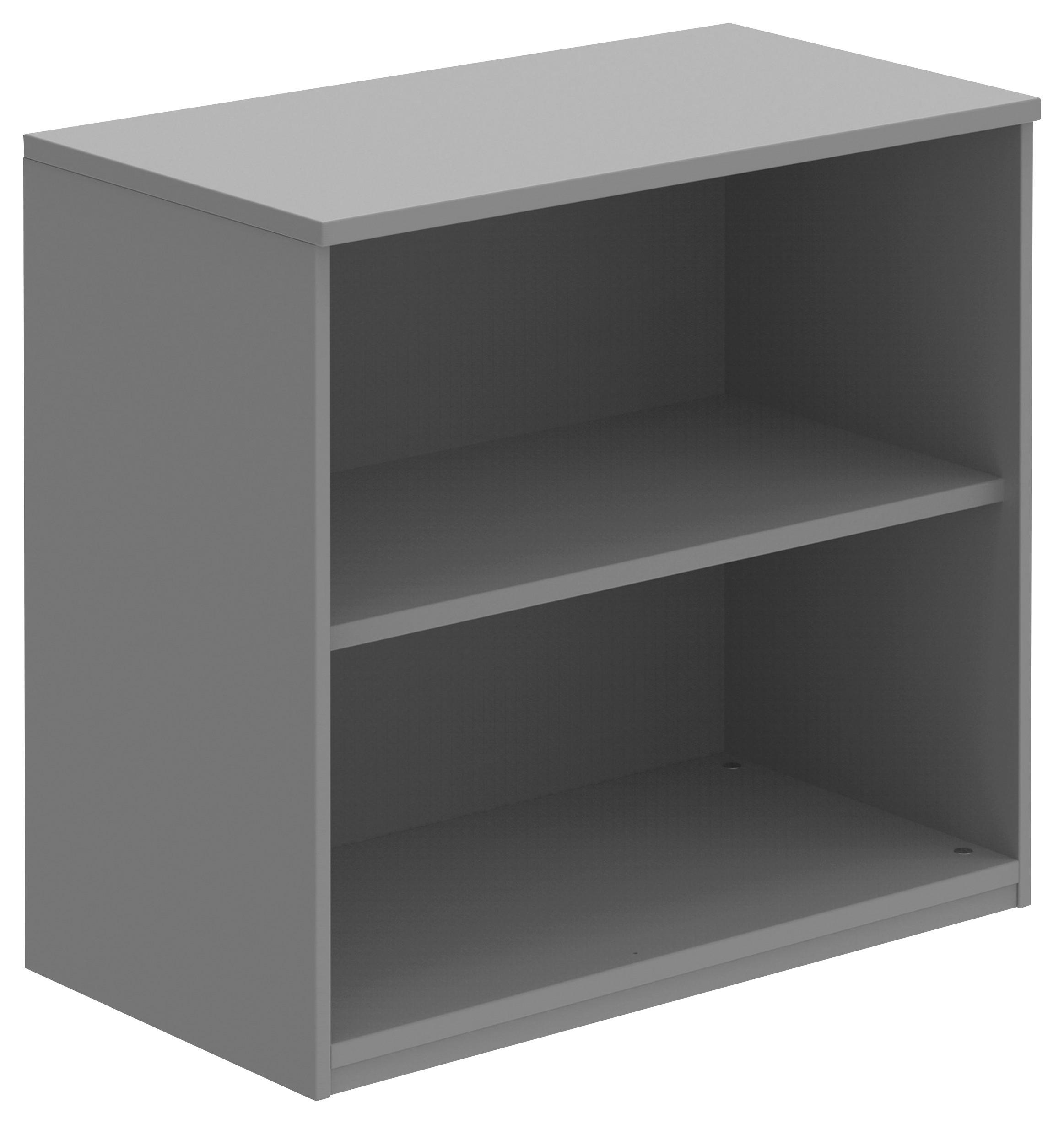 AKTENREGAL 80/76,5/43 cm  - Grau, KONVENTIONELL, Holzwerkstoff (80/76,5/43cm) - Moderano