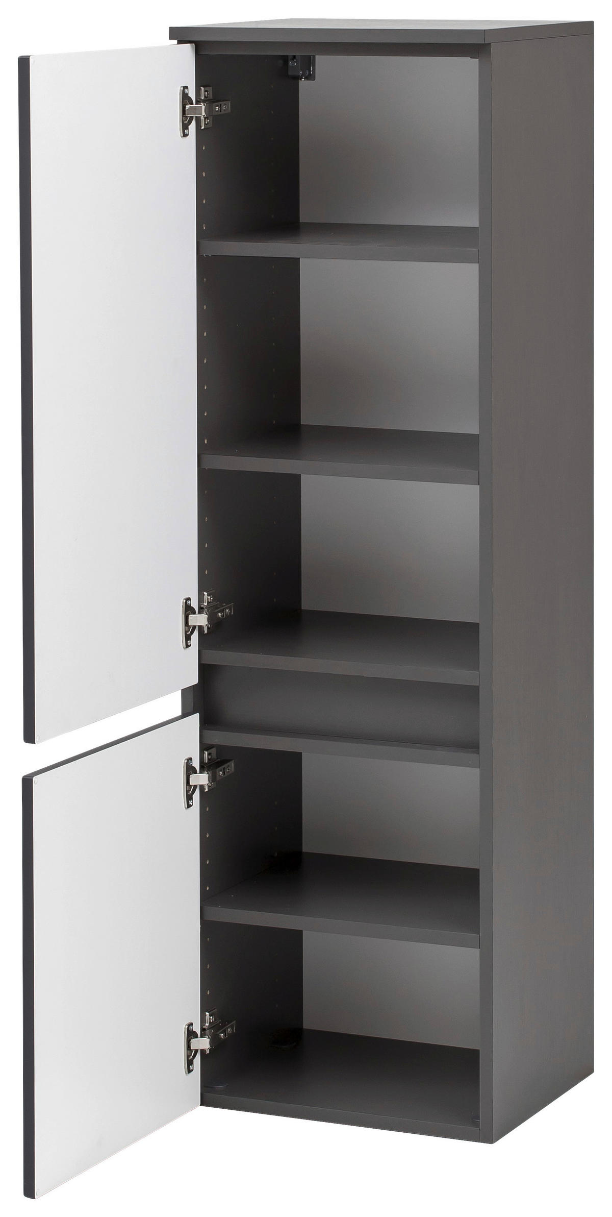 MIDISCHRANK 40/130/35 cm  - Silberfarben/Grau, KONVENTIONELL, Holzwerkstoff/Kunststoff (40/130/35cm) - Held