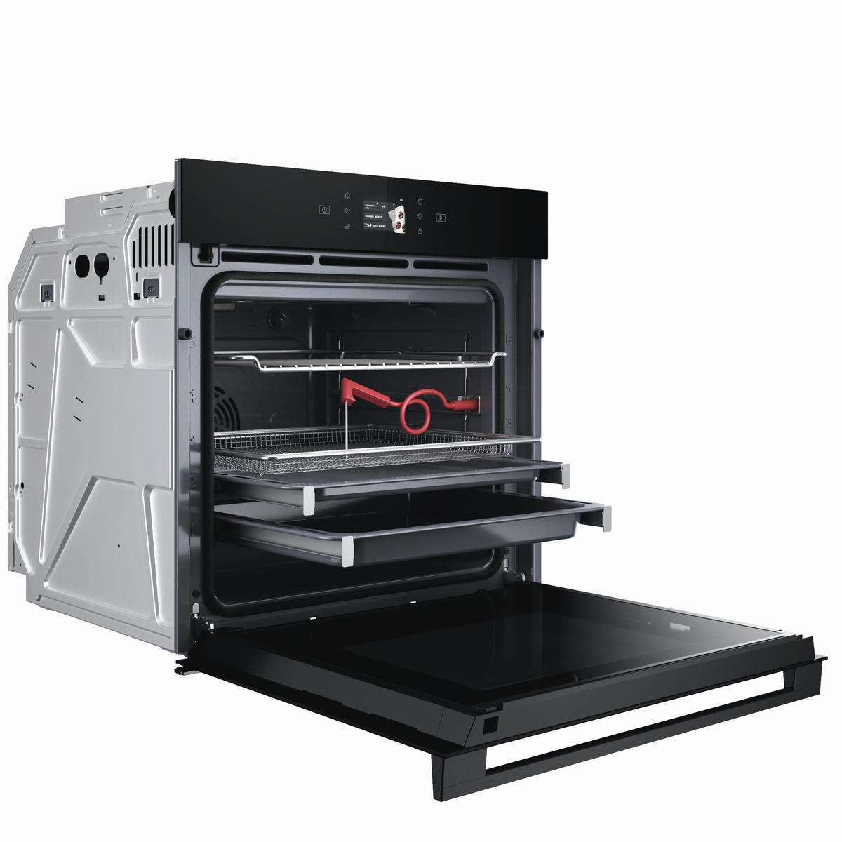 EINBAUBACKOFEN BBI9A8FPT2SK  - Schwarz, Basics, Glas/Metall (59,5/59,7/56,4cm) - Bauknecht