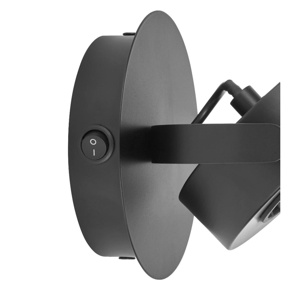 LED-STRAHLER 12,5/14/12 cm   - Schwarz, Basics, Kunststoff/Metall (12,5/14/12cm) - Osram