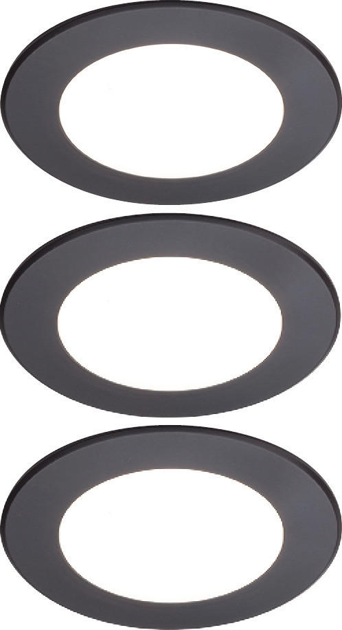 UNTERBAULEUCHTEN-SET - Schwarz, Basics, Kunststoff (68/68/8cm) - HKT