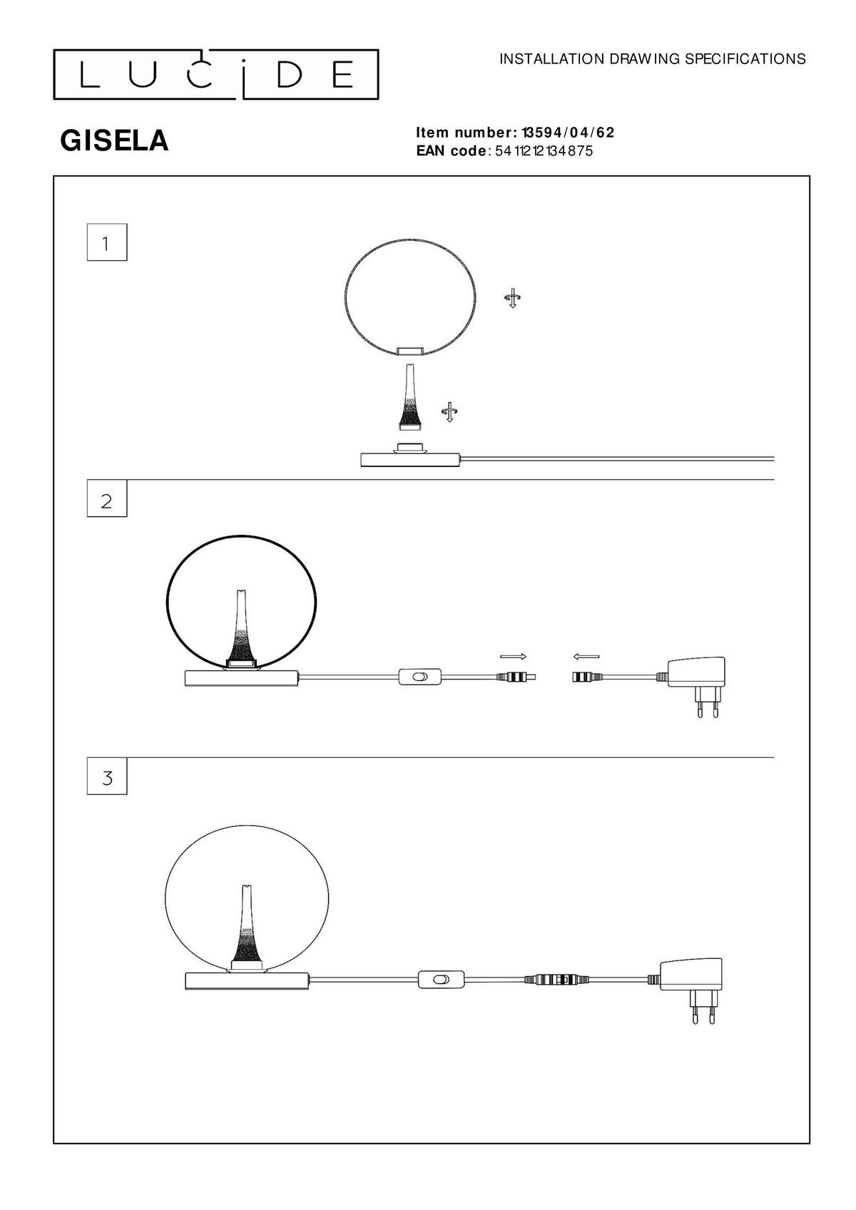 LED-TISCHLEUCHTE - Design (16/16/17.5cm) - Lucide