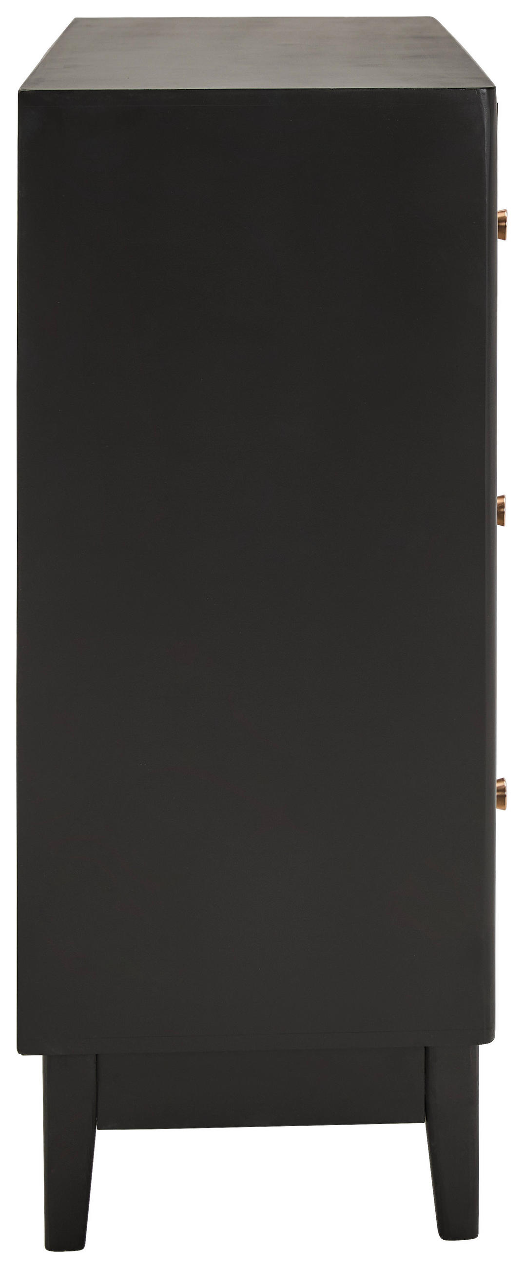 KOMMODE  in 80/85/35 cm  - Schwarz, KONVENTIONELL, Holz/Holzwerkstoff (80/85/35cm) - Livetastic