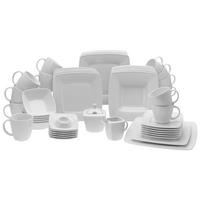KOMBINOVANÝ SERVIS, 50-dielne, porcelán - biela, Basics, keramika (40/35/35cm) - Creatable