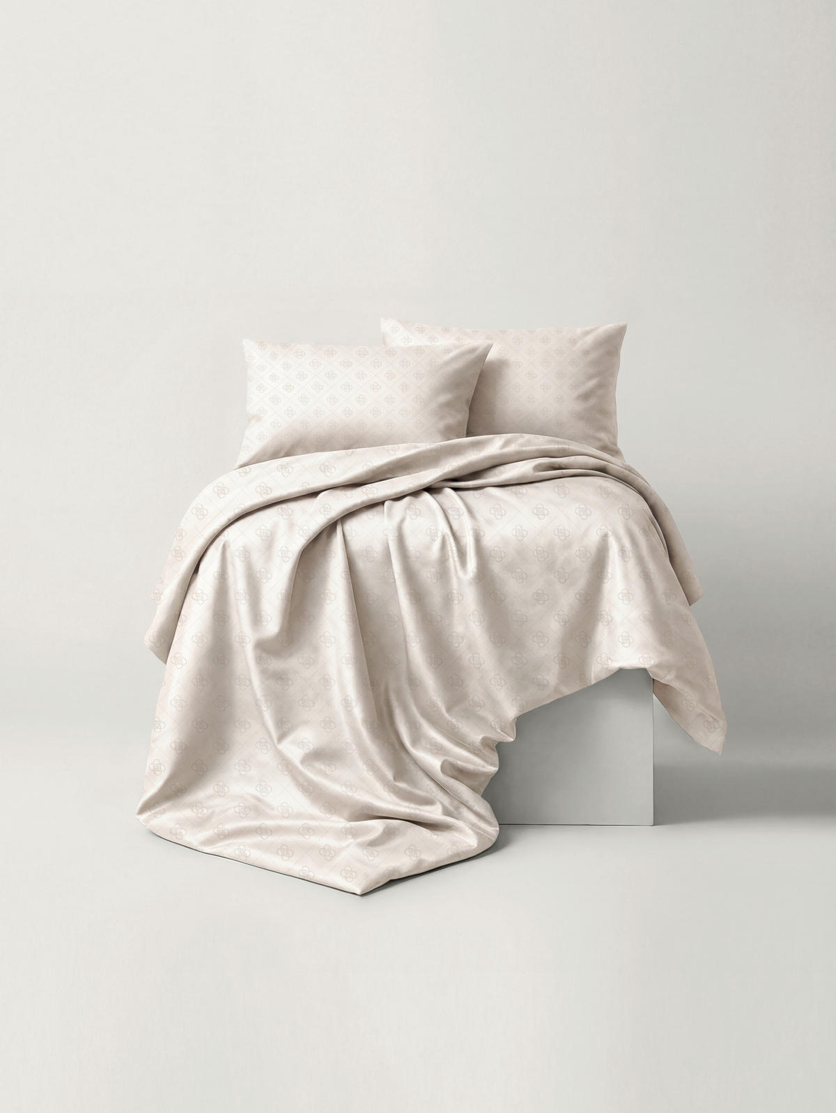 BETTWÄSCHE Satin 140/200 cm  - Creme, Design, Textil (140/200cm) - Ambia Home