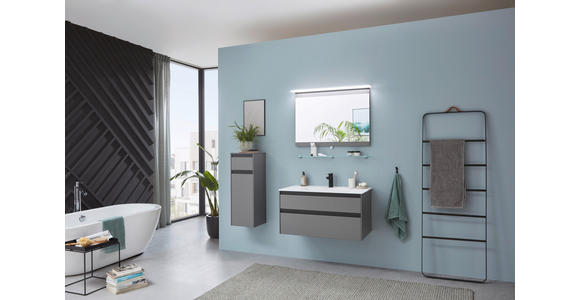 BADEZIMMER in 93,4 cm - Weiß/Grau, MODERN, Holzwerkstoff (93,4cm) - Novel