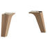 FUßSET - Eichefarben, KONVENTIONELL, Kunststoff (5,4/12/5,4cm) - Xora FUßSET - Eichefarben, KONVENTIONELL, Kunststoff (5,4/12/5,4cm) - Xora