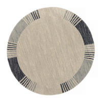 WEBTEPPICH 120 cm Palazzo Lobo Blau, Grau rund  - Blau/Grau, KONVENTIONELL, Textil (120cm) - Novel