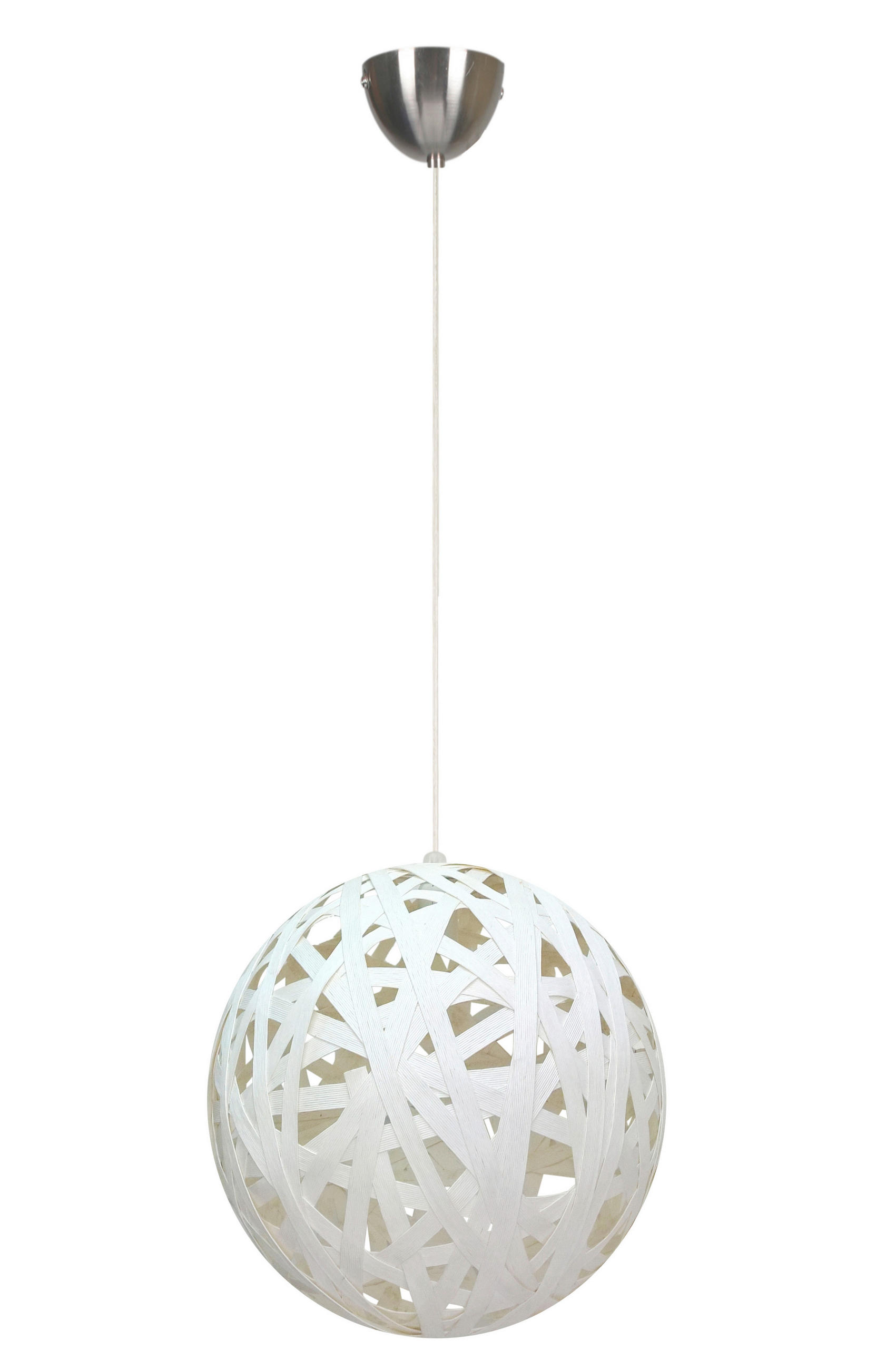 PENDELLAMPA Frida 40/40/130 cm  - vit, Klassisk, plast (40/40/130cm)