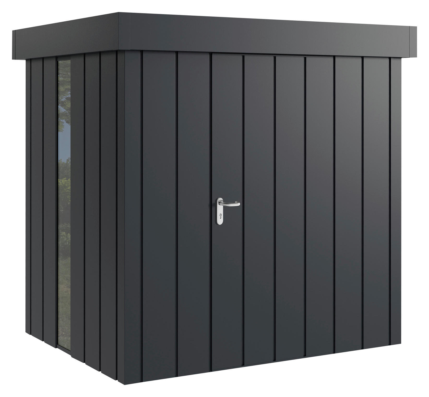 GERÄTEHAUS 229/220/181 cm  - Anthrazit, Basics, Metall (229/220/181cm)