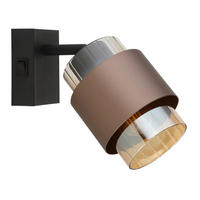 STRAHLER 10/12,5/17 cm   - Schwarz/Orange, Design, Glas/Metall (10/12,5/17cm)