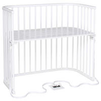 BEISTELLBETT Boxspring XXL  - Weiß, Basics, Holz (112/96,5/62cm) - Babybay