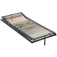LATTENROST 90/200 cm, Kopfteil, Fußteil verstellbar, Birke, Buche  - Anthrazit/Orange, Basics, Holz (90/200cm) - Dieter Knoll