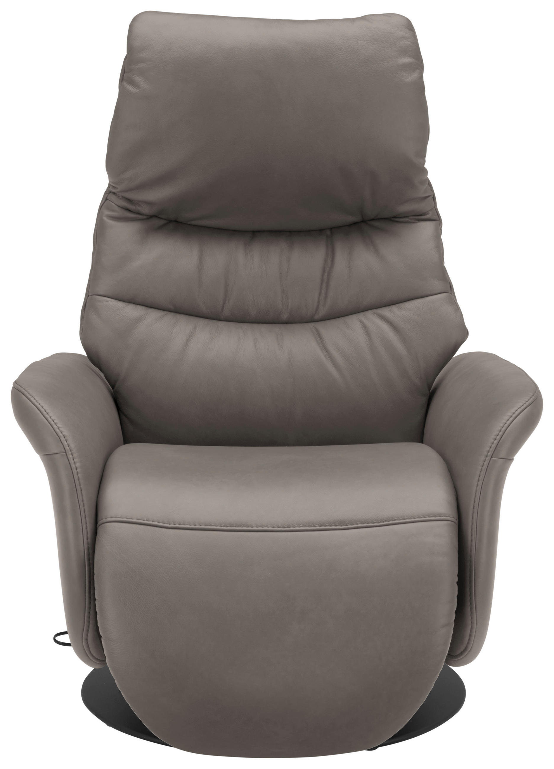 RELAXSESSEL in Leder Graubraun  - Anthrazit/Graubraun, Design, Leder/Metall (78/111/85cm) - Himolla Komfortklass