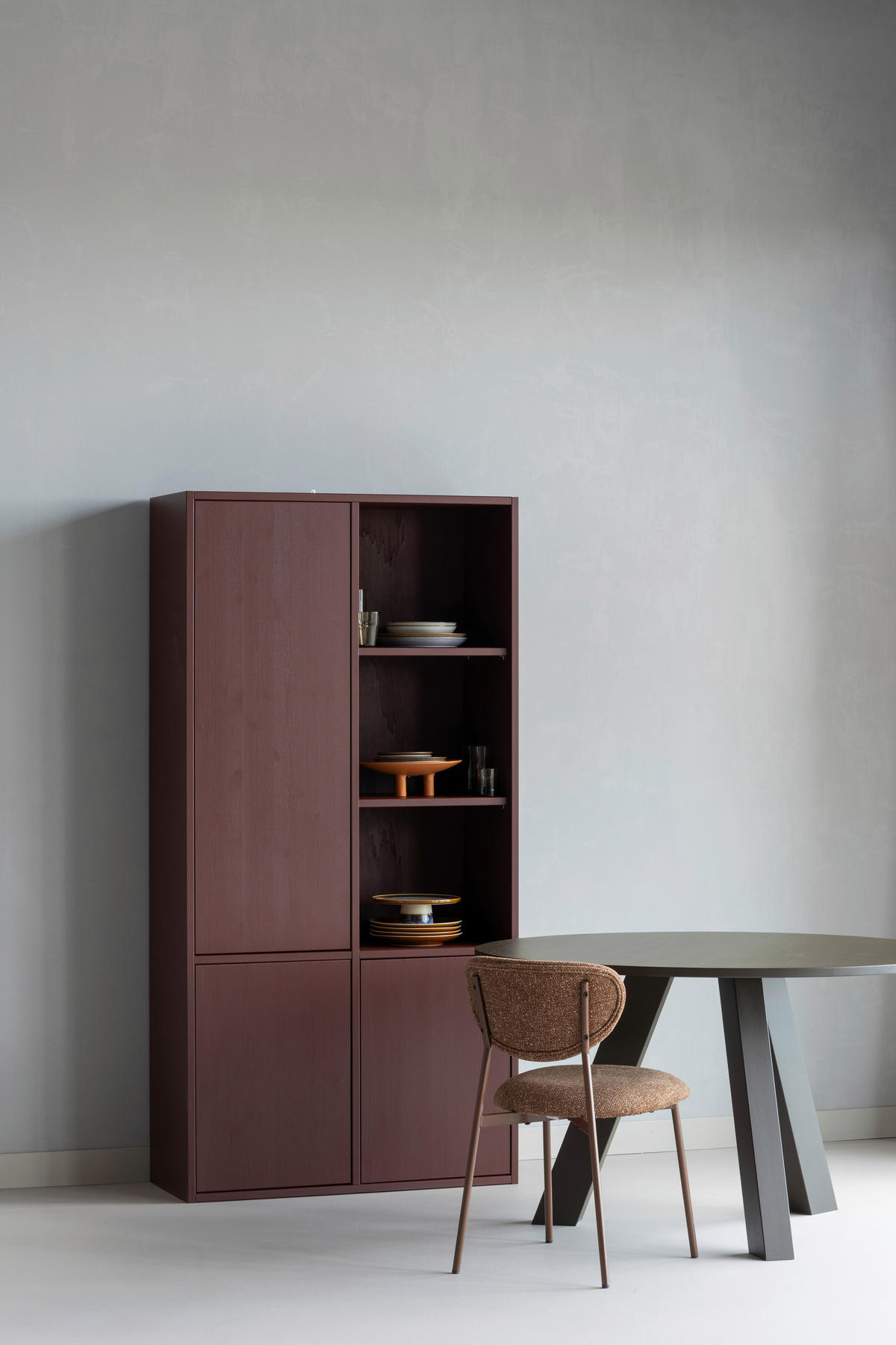 ESSTISCH 129/129/75 cm Echtholz  Holz rund Braun  - Braun, MODERN, Holz (129/129/75cm) - Livetastic