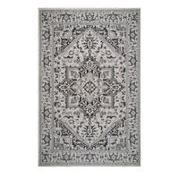 OUTDOORTEPPICH 80/150 cm Plutus Grau, Schwarz  - Schwarz/Grau, Design, Kunststoff (80/150cm) - Novel