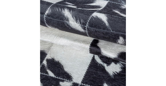 FLACHWEBETEPPICH 120/170 cm Fiesta Creme, Schwarz  - Creme/Schwarz, Design, Leder/Textil (120/170cm) - Novel