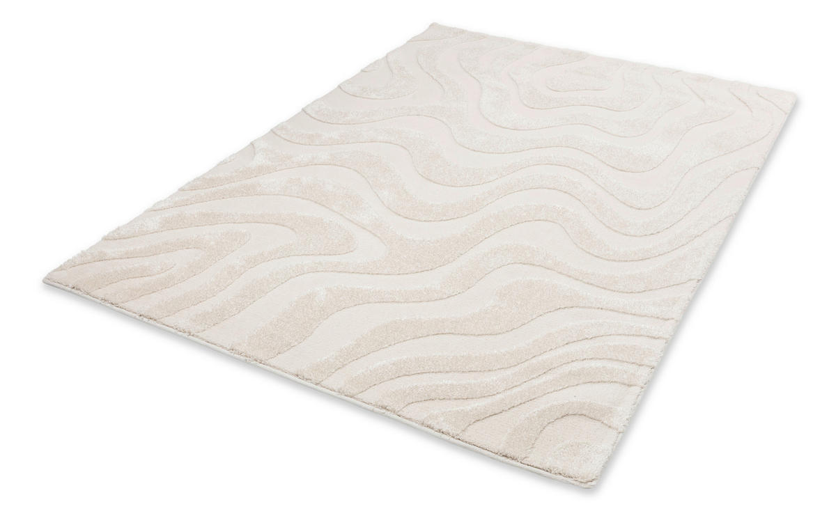 WEBTEPPICH 140/200 cm Blaze Weiß  - Weiß, Design, Textil (140/200cm) - Schöner Wohnen