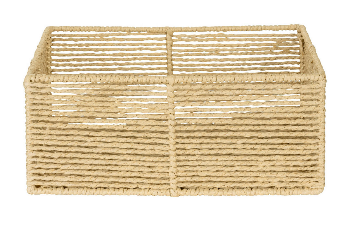 AUFBEWAHRUNGSKÖRBCHEN  - Beige, Basics, Naturmaterialien (30/12/20cm) - Wenko