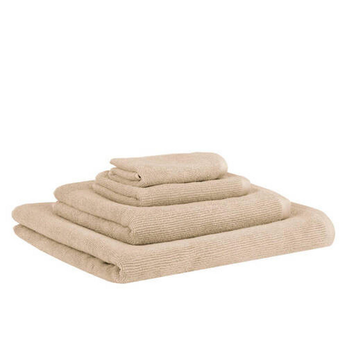 RUČNÍK, béžová - béžová, Basics, textil (50/100/0.5cm) - Bio:Vio